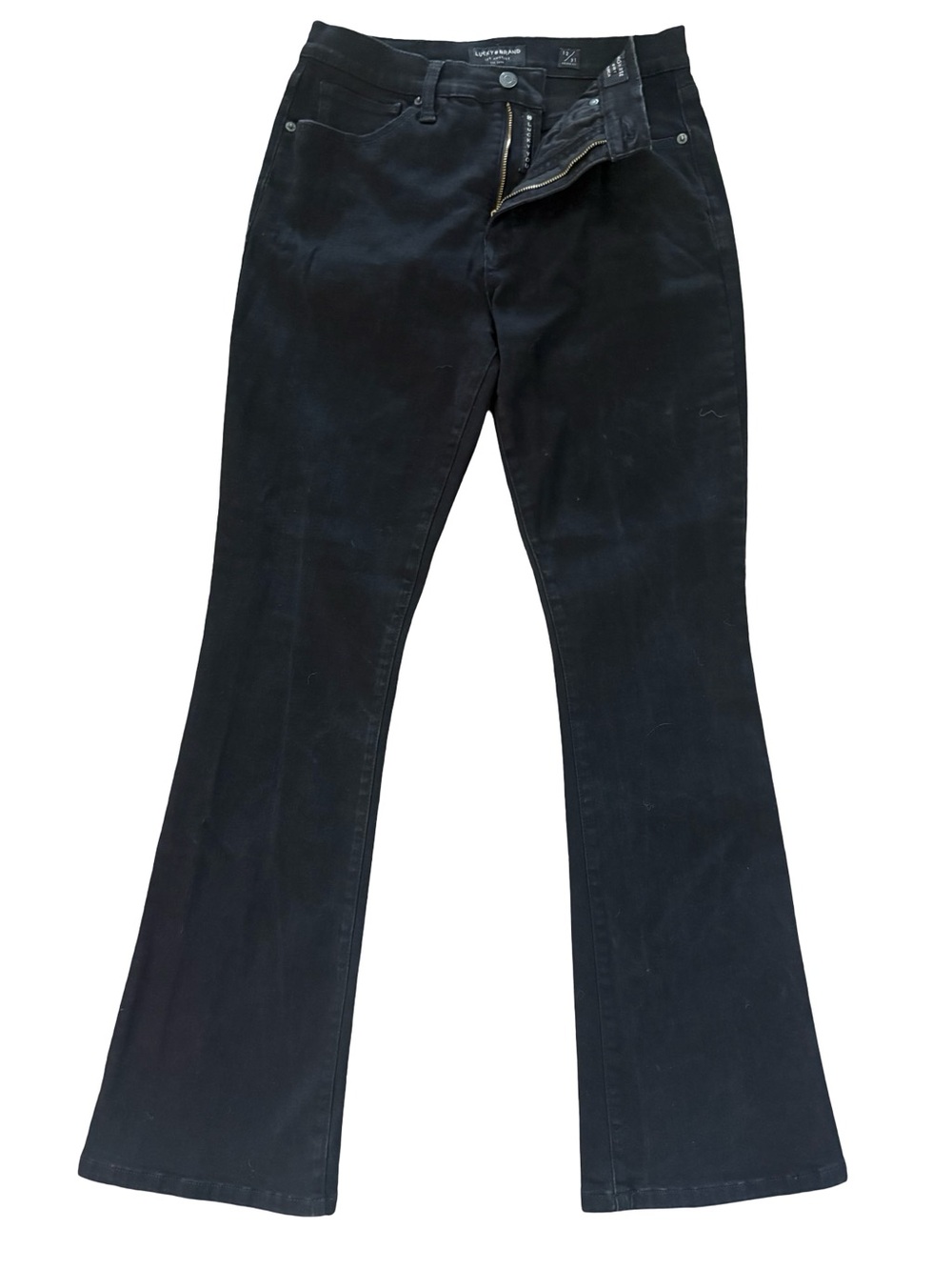 Lucky Brand Black Flare Jeans - High-Rise Stretch Size 12
